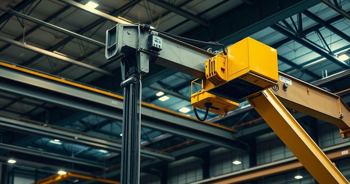 Guindaste giratório de coluna é a solução ideal para movimentação eficiente Guindaste giratório de coluna é a solução ideal para movimentação eficiente